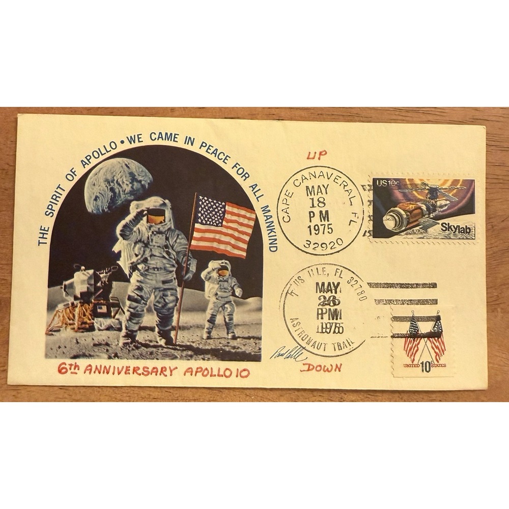 APOLLO‎ 10 6th Anniversary LUNAR LANDING May 18 1975 & May 26 1975 CACHET